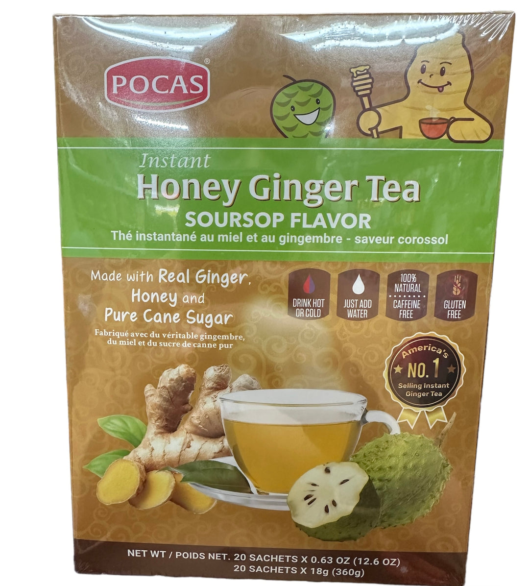 Honey Ginger Tea with Soursop