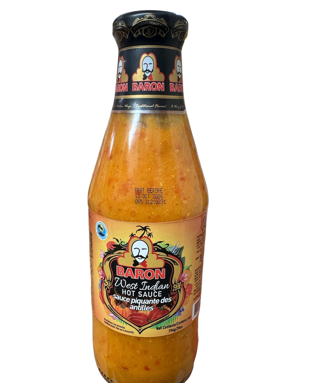 West Indian Hot Sauce (Large Bottle)