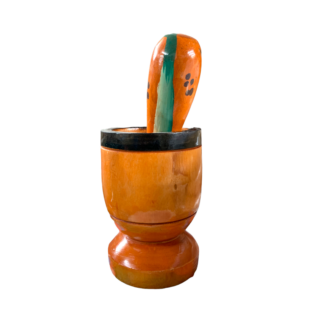 Authentic Haitian Pilon | Traditional Haitian Mortar & Pestle