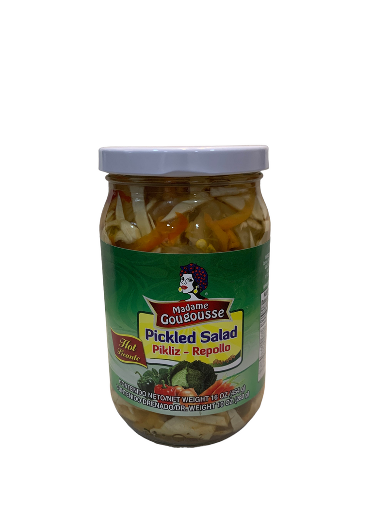 Haitian Hot Pikliz | Hot Pickled Salad | Medium Size Bottle | 32oz