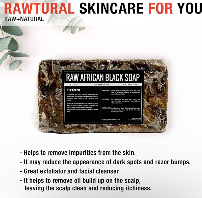 Raw African Black Soap (Authentic)