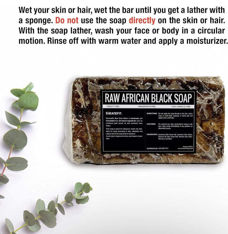 Raw African Black Soap (Authentic)