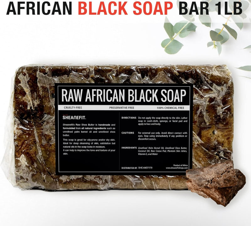 Raw African Black Soap (Authentic)